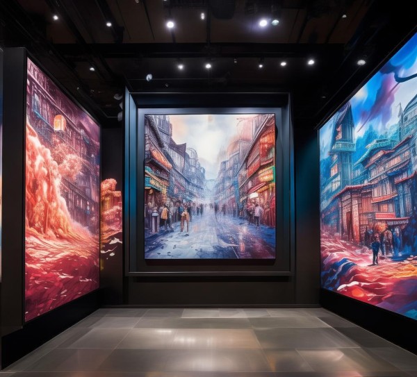 肥城数字油画展，数字艺术的现代与传统